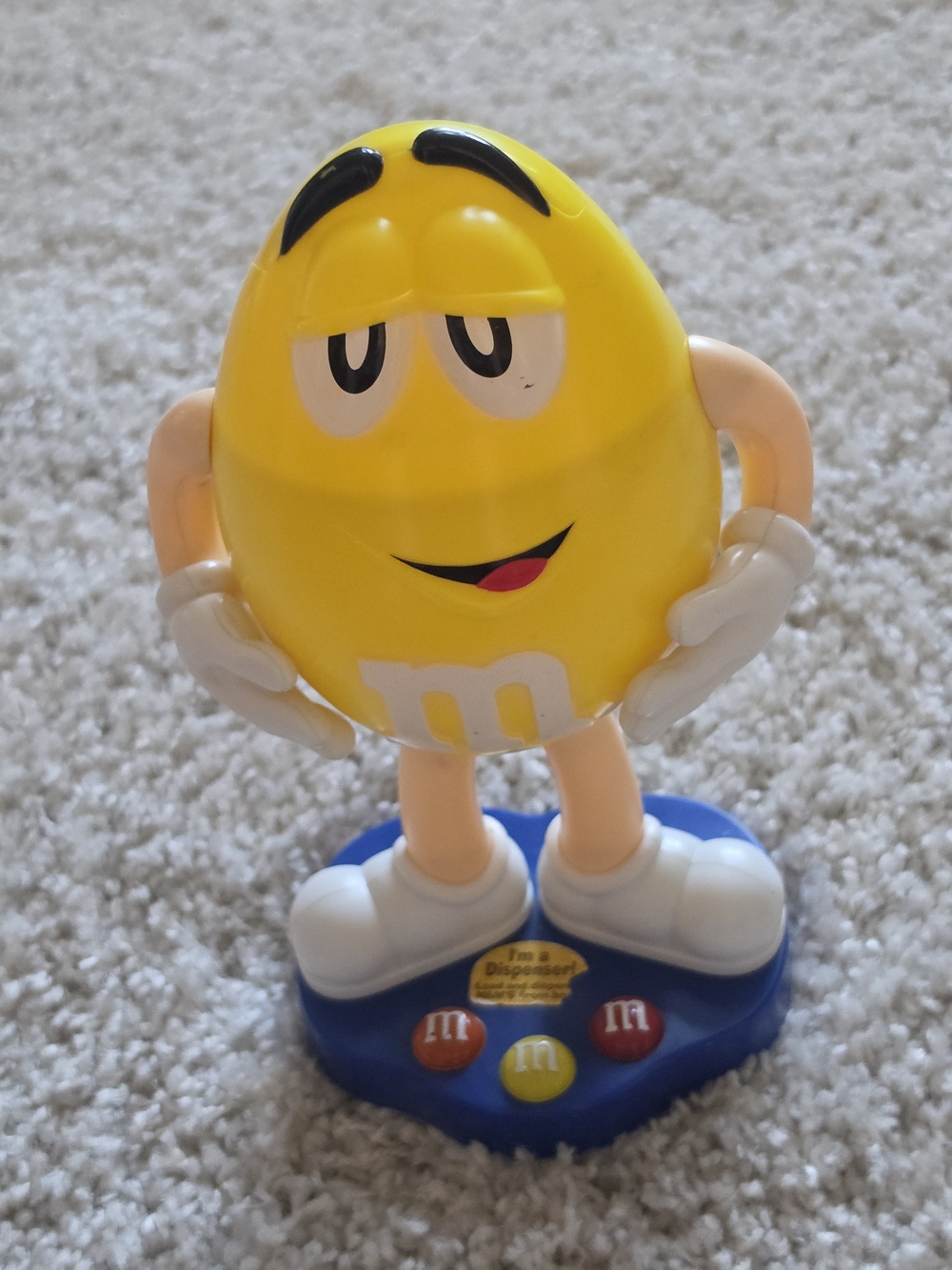 Vintage M&M'S CandyvDispenser Yellow Character